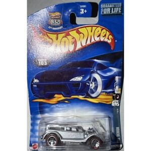Hot Wheels Highway 35 35th Anniversary The Demon Silver Redlines 103 2002 Mattel
